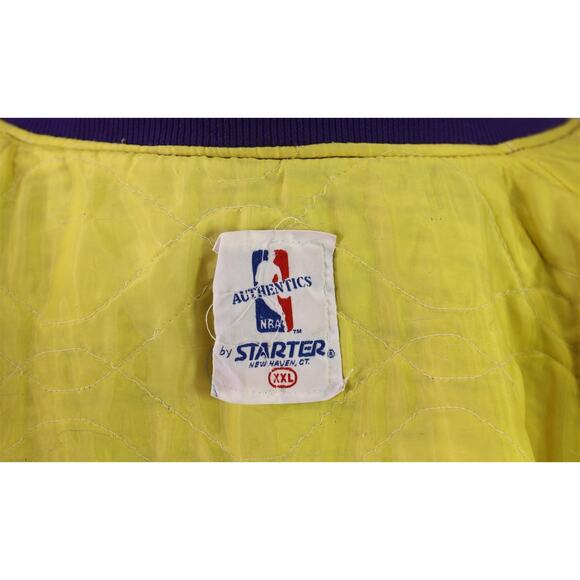 Los Angeles Lakers Vintage 80s Starter Satin Jacket Purple Pro Line XXL - Picture 11 of 11